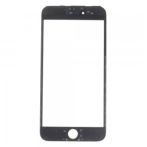 Glass Lens For iPhone 6s Plus on Frame with OCA Layer Cold Press Black 3 in 1