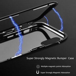 Case For iPhone X White Magnetic Absorption Metal Edge