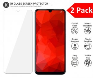 Screen Protectors For Huawei P30 Lite Twin Pack of 2x Tempered Glass