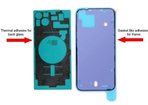 Rear Glass Adhesive Glue For iPhone 14 Plus With Thermal Shield Strip (2 Piece Set)