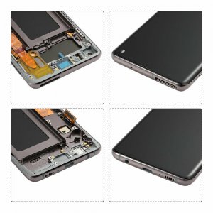 Lcd Screen For Samsung S10 G973F in Prism Black