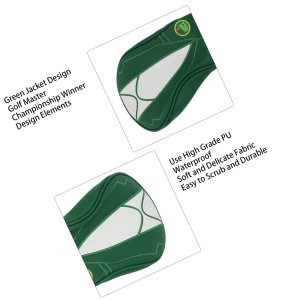 Green Jacket Design Driver #1 #3 #5 Headcovers 3Pcs