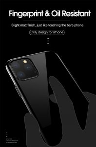 Case For iPhone 11 Pro Max Clear Silicone With Black Edge