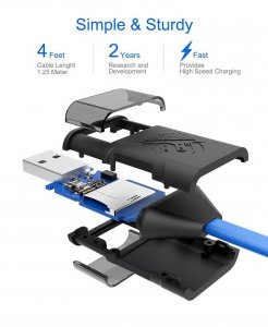 Smart Data Backup Cable Fast Charging Micro USB Connection SAVEBUDS