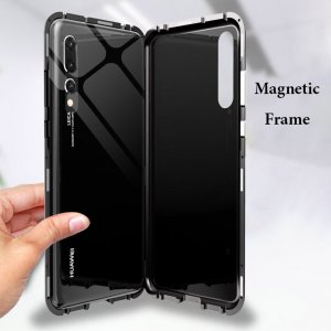 Case For iPhone X Black Magnetic Absorption Metal Edge