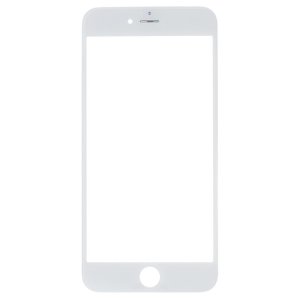 Glass Lens For iPhone 6 Plus on Frame with OCA Layer Cold Press White 3 in 1