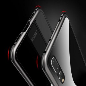 Case For iPhone X Black Magnetic Absorption Metal Edge