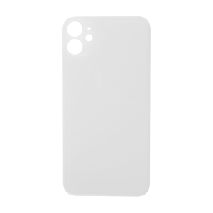 Glass Back For iPhone 11 Plain in White