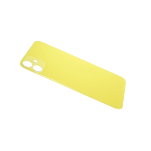 Glass Back For iPhone 11 Plain in Yellow