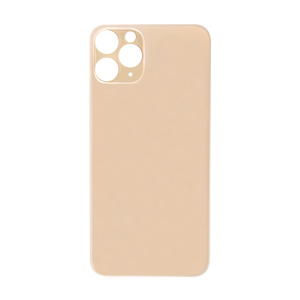 Glass Back For iPhone 12 Pro Max Plain in Gold