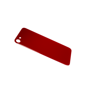 Glass Back For iPhone 8 Plain in Red