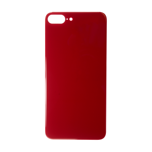 Glass Back For iPhone 8 Plus Plain in Red