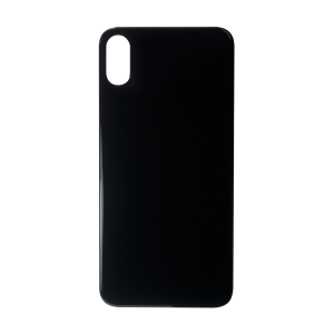 Glass Back For iPhone X Plain in Black