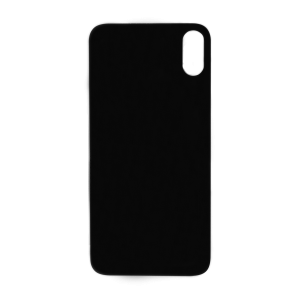 Glass Back For iPhone X Plain in Black