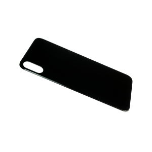 Glass Back For iPhone X Plain in Black