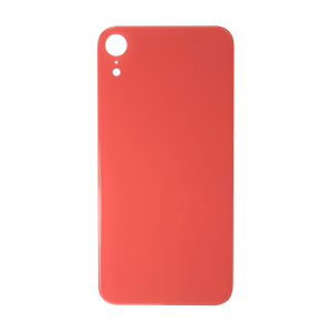 Glass Back For iPhone XR Plain in Coral