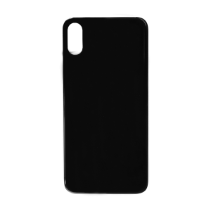 Glass Back For iPhone XS Plain in Black