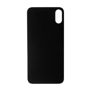 Glass Back For iPhone XS Plain in Black