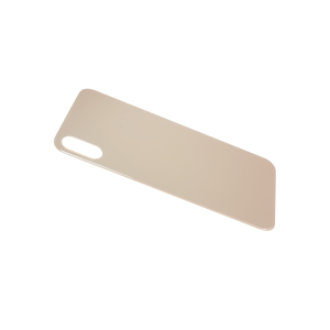 Glass Back For iPhone XS Plain in Gold