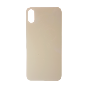 Glass Back For iPhone XS Max Plain in Gold