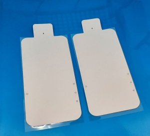 Factory Seal For iPhone 15 Plus White Paper Card Screen Protection Pack of 2