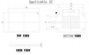 AllSocket Reader Writer For eMMC100 and BGA100