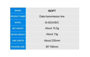 ISoft IS-003 User Data Transfer Cable