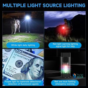 Mini Torch Flash Light Rechargeable Multipurpose Keychain EDC