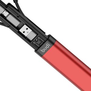 Charging Data Sync Cable Stick Essential Travel Red Budi 9 in 1