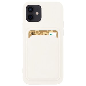 Case For iPhone 11 Pro With Silicone Card Holder White