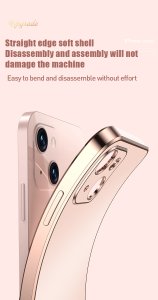 Case For iPhone 13 in Pink Luxury Plating Magnetic Car Ring