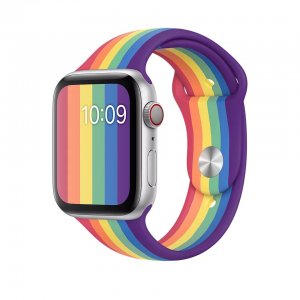 Sport Strap For Apple Watch 42mm 44mm Gay Pride Rainbow Series 5 4 3 2