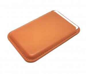 Card Holder For iPhone 12 Pro Max PU Leather Magnetic Wallet Brown