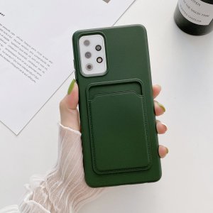 Case For Samsung A42 5G With Card Holder in Green