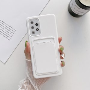 Case For Samsung A22 5G With Card Holder in White