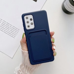 Case For Samsung A22 5G With Card Holder in Navy