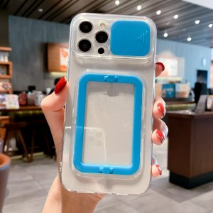 Case For iPhone 13 Mini in Blue Camera Lens Protection