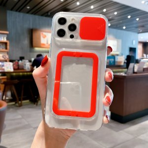 Case For iPhone 13 in Red Camera Lens Protection