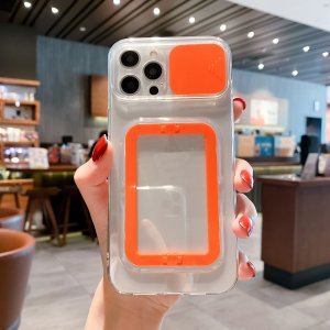 Case For iPhone 13 Mini in Orange Camera Lens Protection