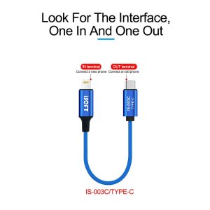 iSoft IS-003C User Data Transfer Cable - Transfer Data From Type C to iPhone