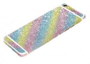 Back Protector For iPhone 11 Glitter Bling Rear Protector Rainbow