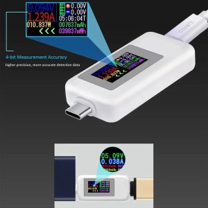 Charging Port Tester For Type-C Smartphone Voltmeter Ammeter Power Capacity