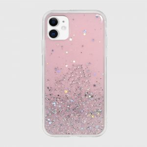 Case For iPhone 11 Switcheasy Pink Starfield Quicksand Style