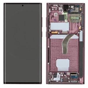 Lcd Screen For Samsung S22 Ultra 5G G908B Burgundy