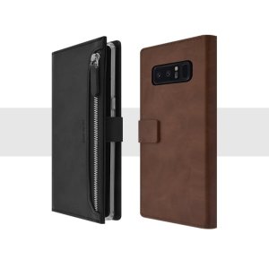 Case For iPhone 12 Pro Max Molancano Pouch with Zip Case in Brown