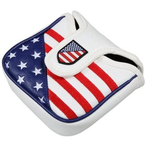 USA Flag Golf Square Mallet Putter Club Cover Headcover