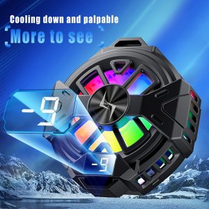 Magnetic Cooler Cell Phone Radiator Cooling Fan Portable for iPhone iOS/Android