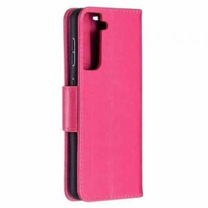 Case For Samsung S21 S30 Luxury PU Leather Flip Wallet Pink