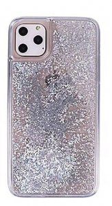 Case For iPhone 11 Pro Silver Animated Glitter Star Whisper