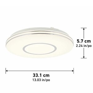 Artika Horizon 13-Inch LED Flush Mount featuring Adjustable Color Temperature